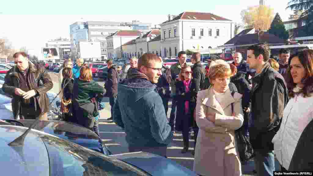 Protest ispred prostorija SDS-a, Banjaluka