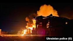 Incendiu la Brovarî, după atacul rusesc din 14 martie