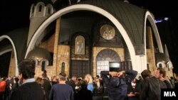 Прослава на Велигден во Соборниот храм Св. Климент Охридски во Скопје