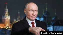 Президент Росії Володимр Путін, колаж