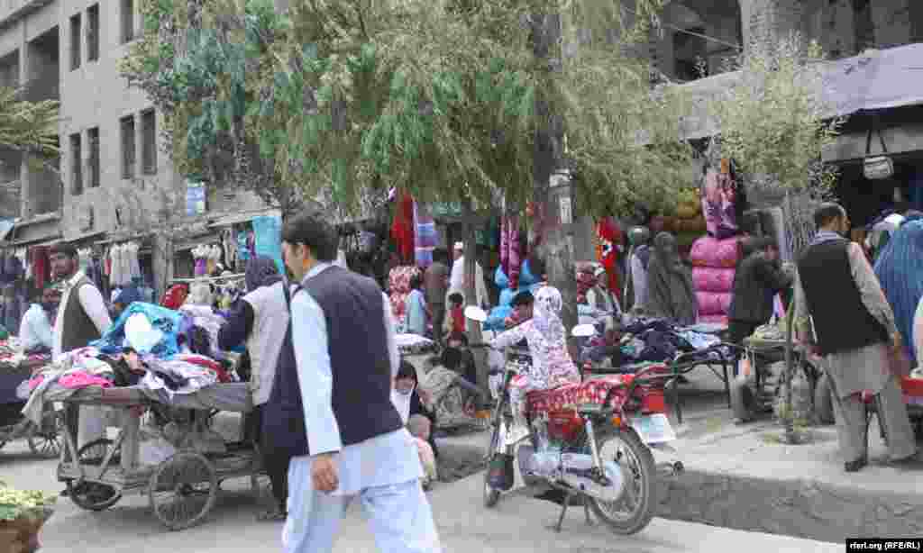 Afghanistan - Used clothes, shoes and bags bazaar in Kabul city, 17 May 2015 