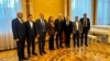Крымская дэлегацыя ў Менску на сустрэчы з расейскім амбасадарам Барысам Грызловым. 24 верасьня 2025 году