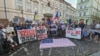 Мовчазний протест перед посольством США, Прага, Чехія, 13 серпня 2025 року