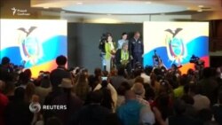 Пратэсты пасьля перамогі Леніна ў Эквадоры. Відэа