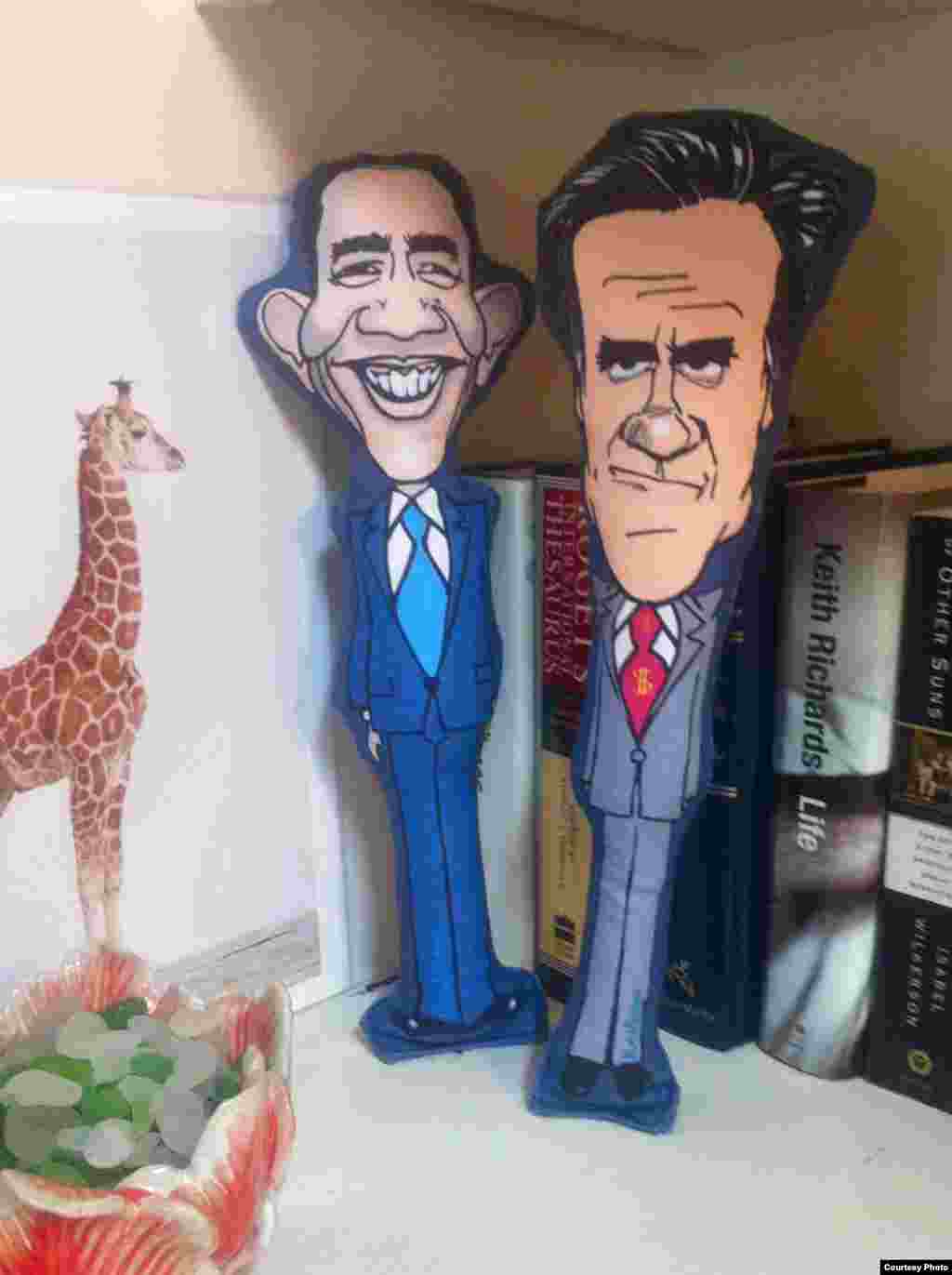 Obama and Romney dog chew toys