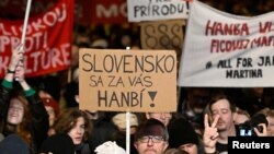 Протест проти уряду Роберта Фіцо у Словаччині, Братислава, січень 2024 року