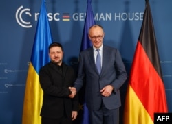 Владимир Зеленский и Фририх Мерц а Мюнхенской конференции по безопасности, 13 февраля 2026 года