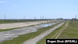 Северо-Крымский канал в районе Красноперекопска. Крым, архивное фото