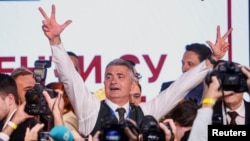 Իլյա Սրդանովիչը, «Ուսանողական ցուցակի» ընտրական ցուցակի առաջին համարը, Բելգրադում տոնում է հաղթանակը, 25-ը հոկտեմբերի, 2026թ., Սերբիա