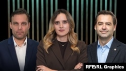 Jurnalista Cristina Popușoi, alături de Rikard Jozwiak și Nicu Popescu, invitații acestei ediții a podcastului „Pe Agendă”.