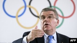 International Olympic Committee President Thomas Bach called for the matter to be resolved speedily.