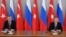 Түркия президенти Режеп Тайип Эрдоган менен Орусиянын президенти Владимир Путин. 