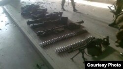 Військове обладнання, захоплене в Донецькому аеропорту, фото зі сторінки Арсена Авакова у Facebook