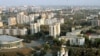 Russia -- Samara . View to the Slava square. -20sep2005