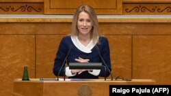  Kaja Kallas, kryeministre e Estonisë. 