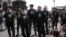 Группа активистов "Союза православных хоругвеносцев" помешала проведению молебна оппозиции. Москва, 29 апреля 2012 г