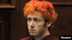 Colorado shooting suspect James Eagan Holmes makes his first court appearance in Aurora, Colorado, on July 23. 