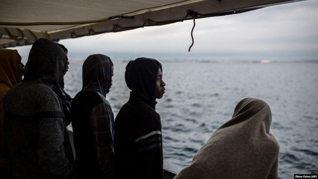 Migranti na brodu Open Arms, fotoarhiv