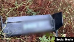 ჩამოვარდნილი დრონის ფრაგმენტი