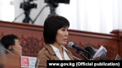 Депутат парламента Кыргызстана Гульшат Асылбаева. Архивное фото.