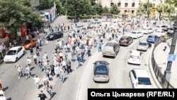 Жители Хабаровска идут на митинг в поддержку Сергея Фургала