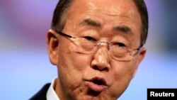 Sekretari i përgjithshëm i OKB-së, Ban Ki-moon, në Peru.