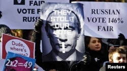 Демонстрации солидарности с российскими гражданскими активистами стали традицией в Великобритании.