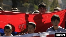 Косовские сербы протестуют против планов НАТО. 2011 год