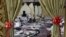 The inside of a wedding hall in Kabul that was the scene of a previous bombing, in November 2018.