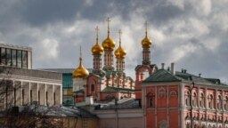 A moszkvai Kreml, az orosz kormány székhelye, 2021. március 2-án.