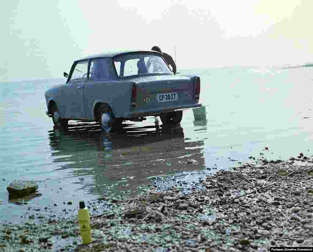 ... and beyond. A limited number were sold to foreign buyers, mostly to countries behind the Iron Curtain, though some Trabis made it as far as the car dealerships of Iceland. More than 3.5 million Trabants would be made before production ceased in 1991.