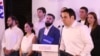 Armenia - Narek Kirakosian presents a new movement launched by his jailed uncle, billionaire Samvel Karapetian, Yerevan, August 29, 2025.