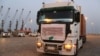 A truck transporting cargo from Afghanistan to be exported to India is seen at Shahid Beheshti Port in the southeastern Iranian coastal city of Chabahar, on the Gulf of Oman, February 25, 2019