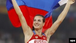 Олимпийская чемпионка Пекина-2008 Елена Исинбаева