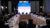 Učesnici okruglog stola "Amerika danas" u beogradskom hotelu Hajat