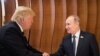 U.S. President Donald Trump (left) and Russian President Vladimir Putin at the G20 Summit in Hamburg on July 7.