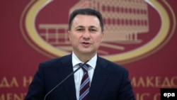 Former Macedonian Prime Minister Nikola Gruevski