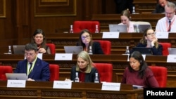 Armenia - Members of the Euronest Parliamentary Assembly attend a session in Yerevan, October 29, 2025.