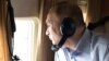 Ռուսաստանի նախագահ Վլադիմիր Պուտինը ուղղաթիռով թռիչքի ժամանակ, հուլիս, 2019թ․