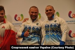 Українські призери Андрій Наньєв та Володимир Рисєв