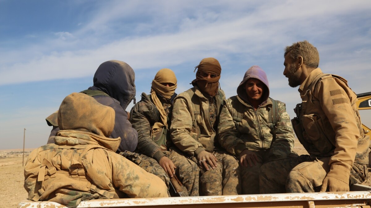 Syrian Kurdish-Led Forces Battling IS Militants North Of Raqqa