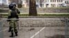 В международный день прав человека центральная площадь Симферополя была перекрыта спецслужбами и «самообороной»