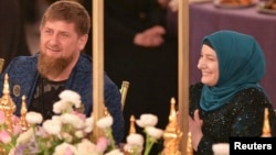Рамзан Кадыров и его жена Медни