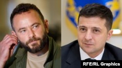 25 січня Олександр Дубінський (ліворуч) відмовився від пропозиції президента Володимира Зеленського (праворуч) вийти з лав фракції