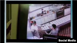 صحنه‌ای از ویدئوی خشونت‌ علیه کودکان و نوجوانان دارای اوتیسم در مرکزی به نام «سرای مهربانی»