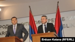 Milorad Dodik i Mladen Bosić nakon sastanka