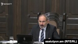 Նիկոլ Փաշինյանը կառավարության նիստի ժամանակ, արխիվ