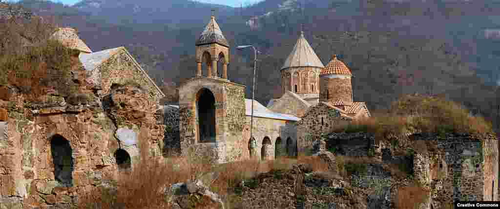 A photo of the Dadivank complex -- which was completed in the 13th century -- from 2009