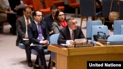 Zahir Tanin u vreme obraćanja Savetu bezbednosti UN