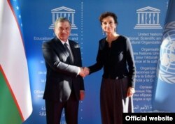 Президент Шавкат Мирзиёев 8 октябрь куни Парижда ЮНЕСКО бош директори Одри Азуле билан учрашди